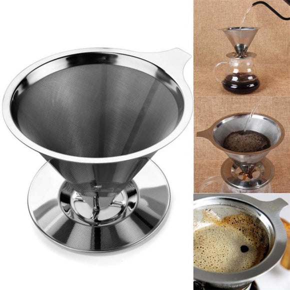 Cone Shaped Stainless Coffee Dripper
